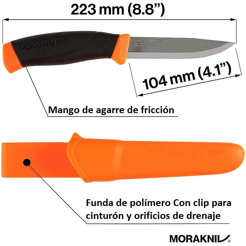 Cuchillo Morakniv® Companion Heavy Duty acero inoxidable